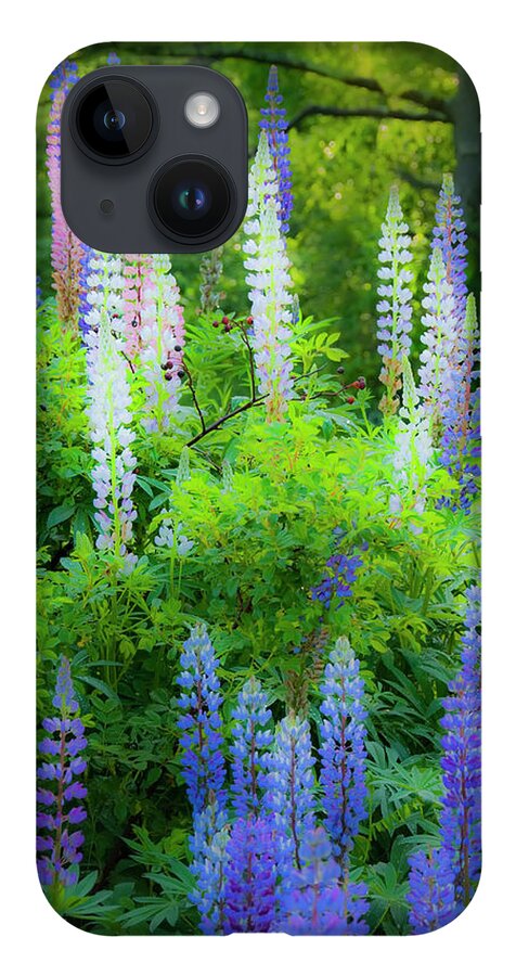 Lupines iPhone 14 Case featuring the photograph Woodland Fantasy by Jeff Cooper