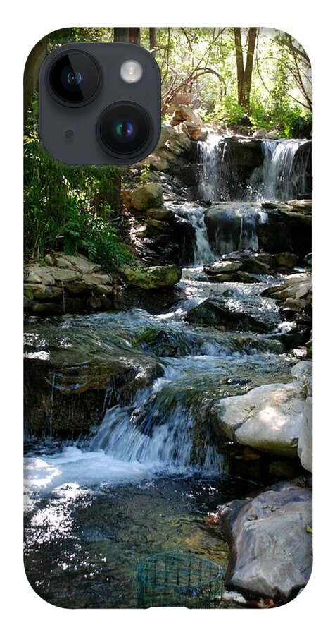 Ft. Worth iPhone 14 Case featuring the photograph Zoo Waterfall by Kenny Glover
