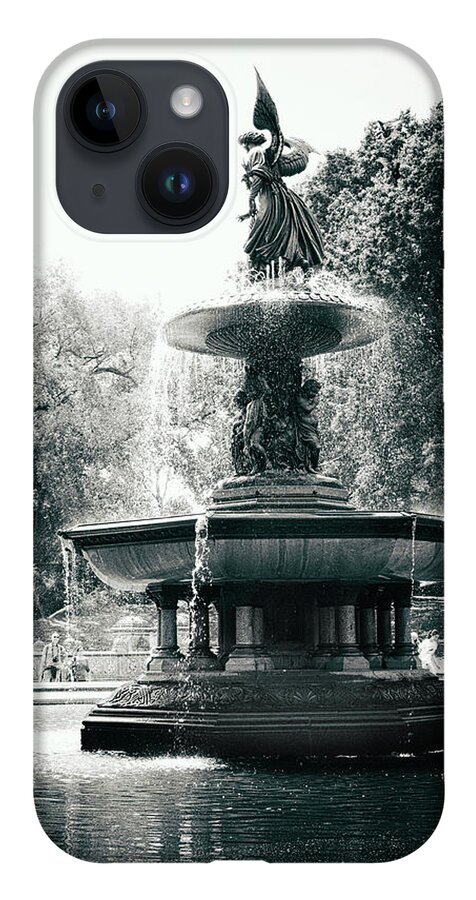 Bethesda Fountain iPhone 14 Case featuring the photograph Bethesda Fountain by Jessica Jenney