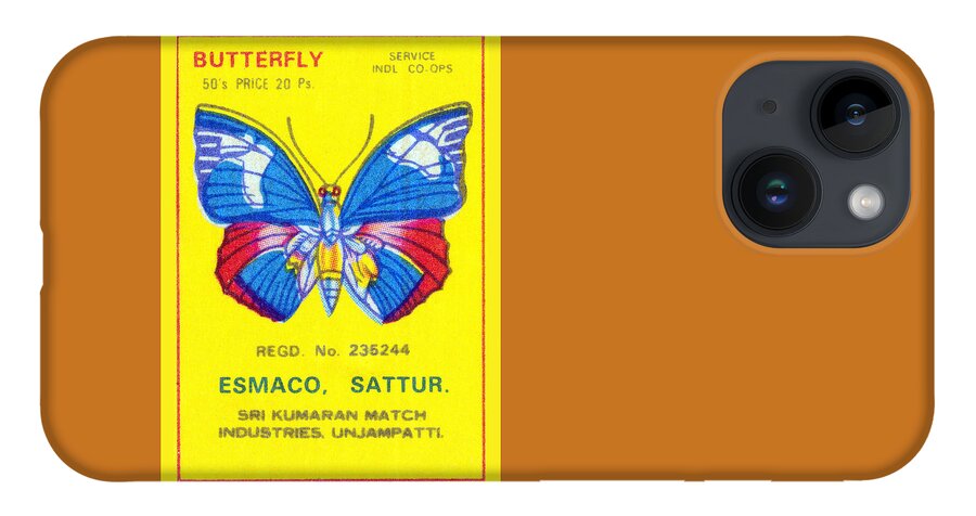 Entomology iPhone 14 Case featuring the mixed media Butterfly by Unknown