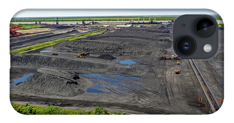 Davant iPhone Case featuring the photograph Coal And Coke Shipping Terminal by Jim West/science Photo Library