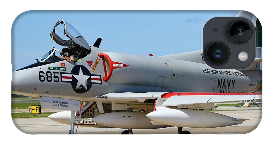 Douglas A4 Skyhawk iPhone 14 Case featuring the photograph Douglas A4 Skyhawk #1 by Greg Smith