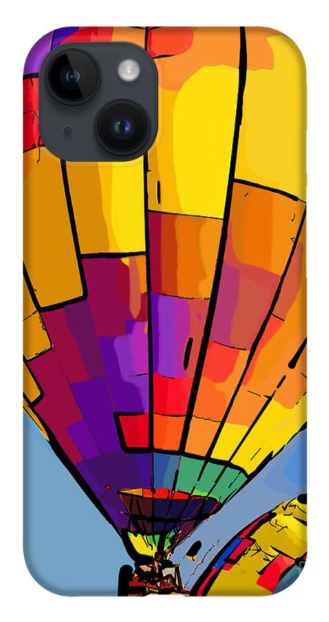 Hot-air iPhone 14 Case featuring the digital art First Up by Kirt Tisdale