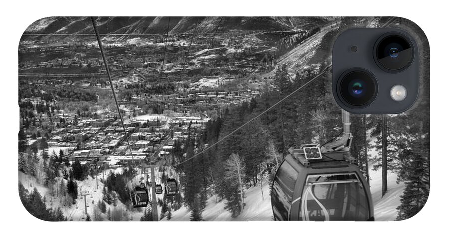 Aspen Gondola iPhone Case featuring the photograph Gondola Over Aspen by Adam Jewell