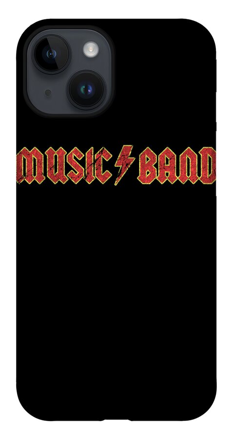 Cool iPhone 14 Case featuring the digital art Music Band Shirt Sarcastic Funny #1 by Flippin Sweet Gear