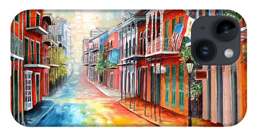 New Orleans iPhone 14 Case featuring the painting Oh, Royal Street #1 by Diane Millsap