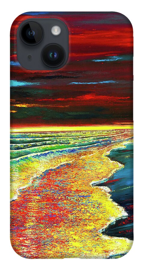 Ford Smith iPhone 14 Case featuring the painting Waves of Passion by Ford Smith