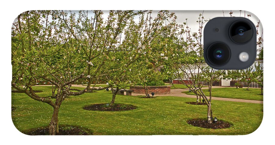 Chorley iPhone 14 Case featuring the photograph 11/05/19 CHORLEY. Astley Hall. Walled Garden. The Orchard. by Lachlan Main
