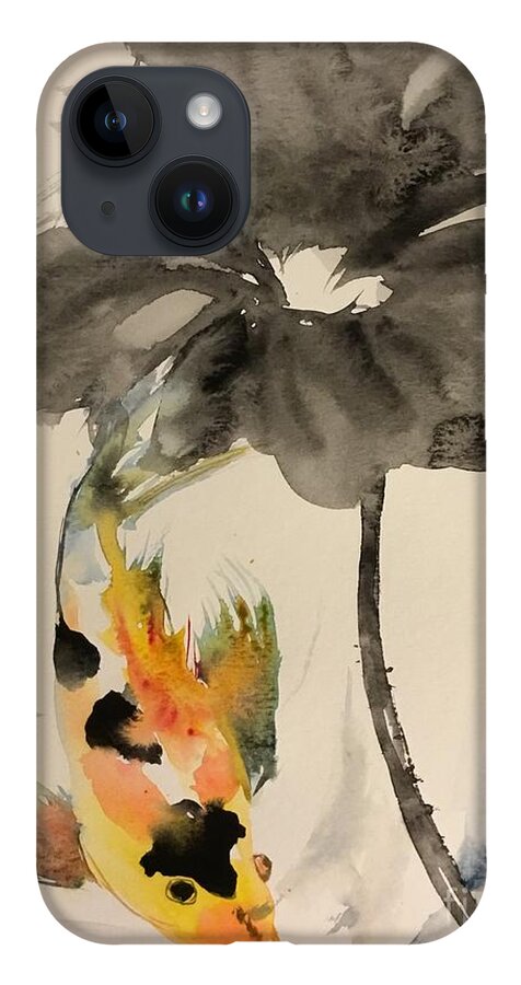 1242019 iPhone 14 Case featuring the painting 1242029 by Han in Huang wong