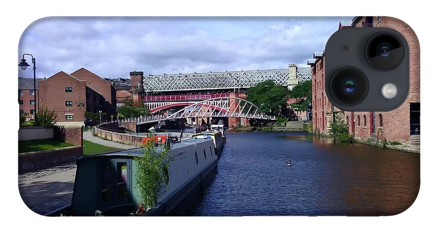 Manchester iPhone Case featuring the photograph 13/09/18 MANCHESTER. Castlefields. The Bridgewater Canal. by Lachlan Main