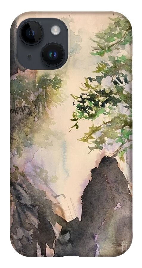 1352019 iPhone 14 Case featuring the painting 1352019 by Han in Huang wong