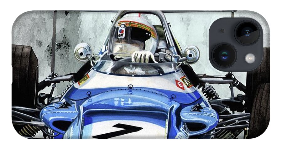 Art iPhone 14 Case featuring the painting 1969 Matra MS80 by Simon Read
