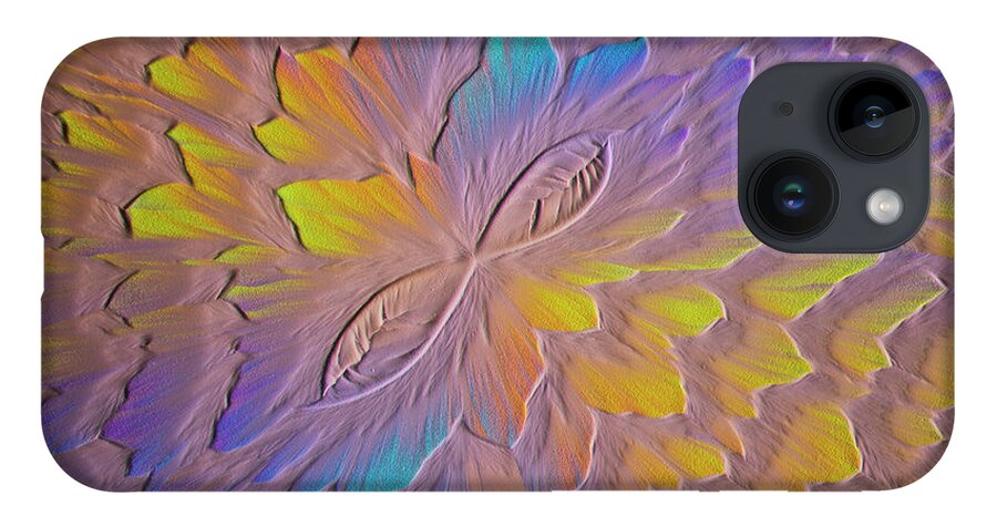 Art iPhone 14 Case featuring the photograph Decorative Chemicals, Polarized Light by Karl Gaff