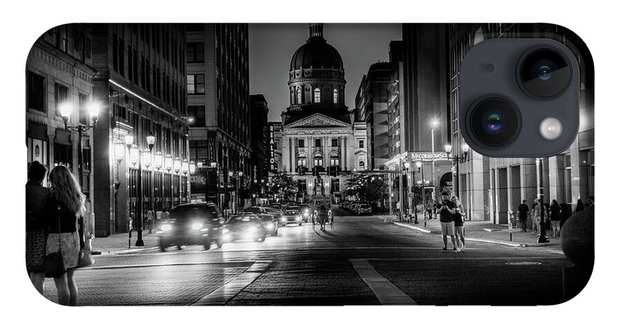Indianapolis iPhone 14 Case featuring the photograph Indiana Statehouse #2 by FineArtRoyal Joshua Mimbs
