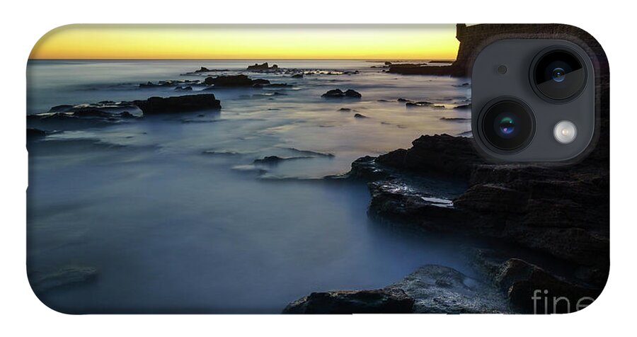 Sky iPhone Case featuring the photograph Rising Tide Saint Sebastian Castle Cadiz Spain by Pablo Avanzini