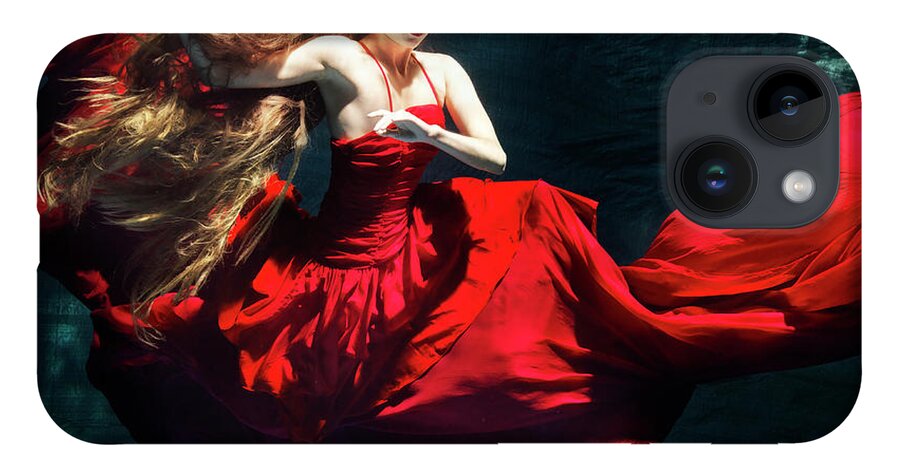 Ballet Dancer iPhone Case featuring the photograph Female Dancer Performing Under Water by Henrik Sorensen