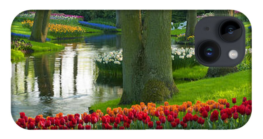 Scenics iPhone 14 Case featuring the photograph Spring Flowers In A Park by Jacobh