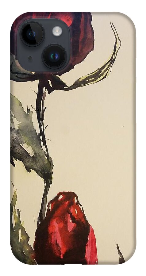 #55 2019 iPhone Case featuring the painting #55 2019 by Han in Huang wong