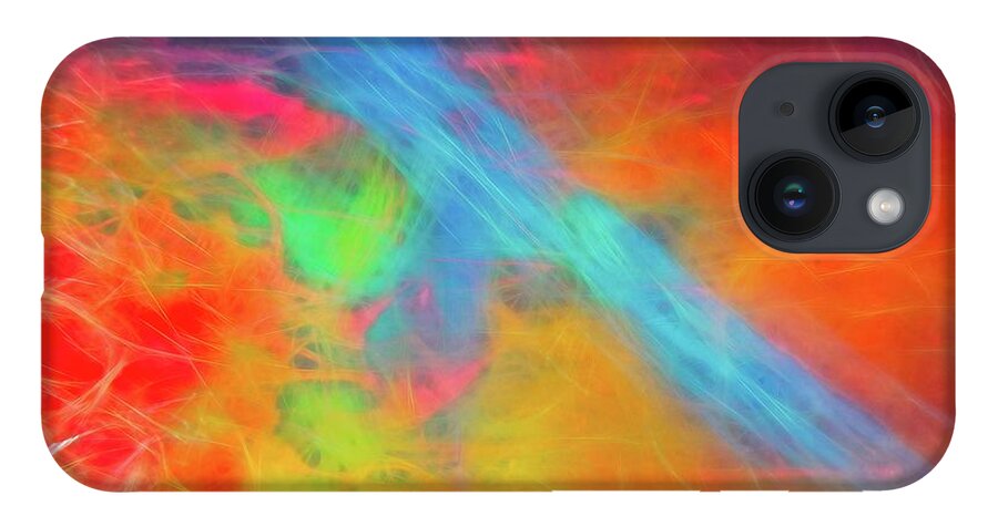 Abstract iPhone 14 Case featuring the digital art Abstract 51 by Steve DaPonte