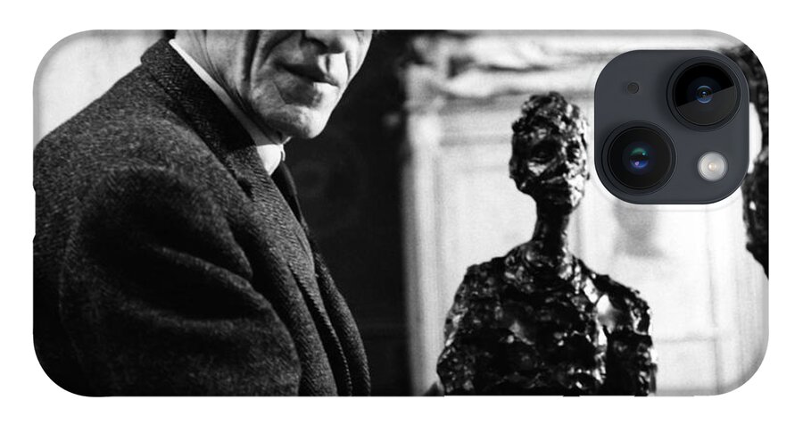 Alberto iPhone 14 Case featuring the photograph Alberto Giacometti by Gisele Freund