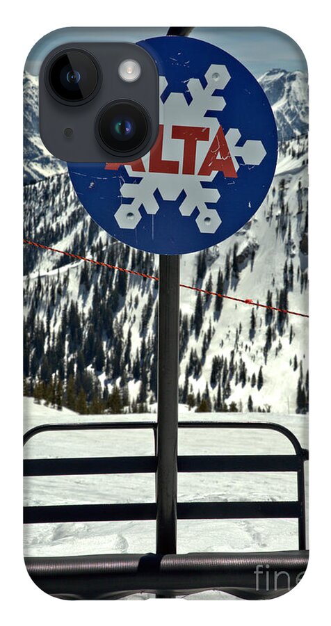 Alta iPhone Case featuring the photograph Alta Ski Lift Chair by Adam Jewell