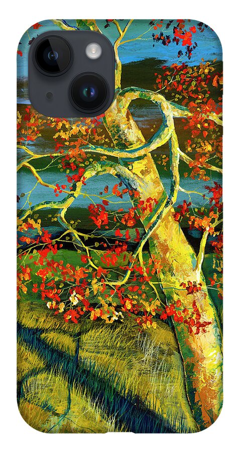Ford Smith iPhone 14 Case featuring the painting Animated Conversation by Ford Smith
