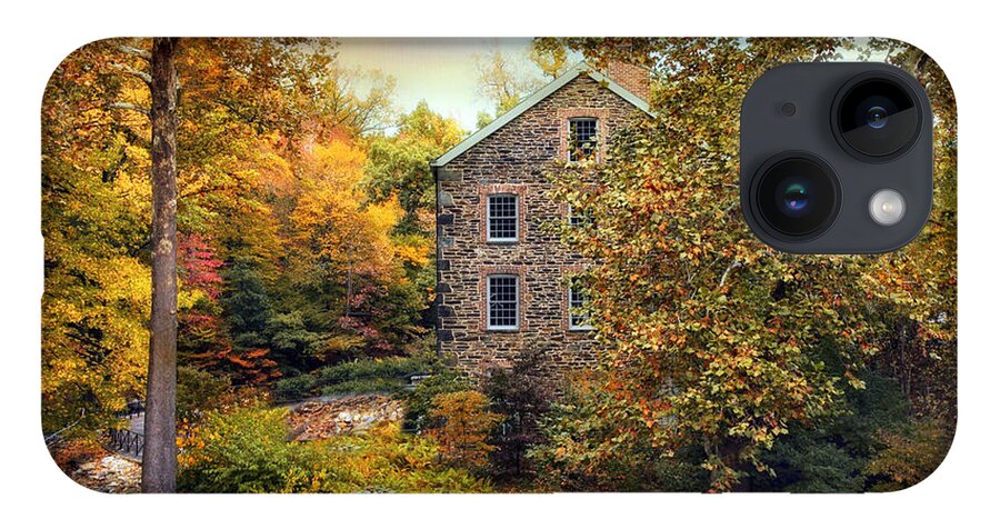 Autumn iPhone Case featuring the photograph Autumn Stone Mill by Jessica Jenney