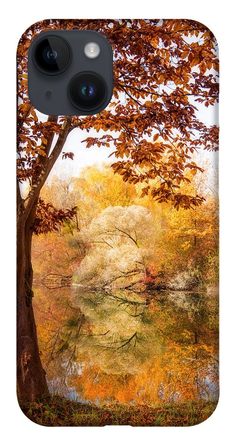 Trees iPhone 14 Case featuring the photograph Autumnal Frame by Philippe Sainte-Laudy