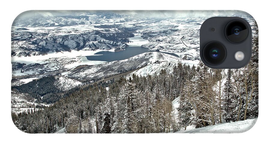 Deer Valley iPhone Case featuring the photograph Bald Mountain View Of The Jordanelle Reservoir by Adam Jewell