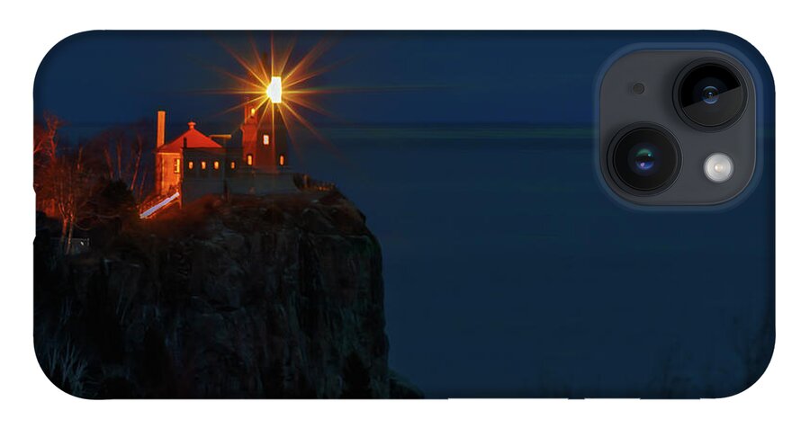 Lighthouse iPhone 14 Case featuring the photograph Beacon in the Night by Susan Rissi Tregoning