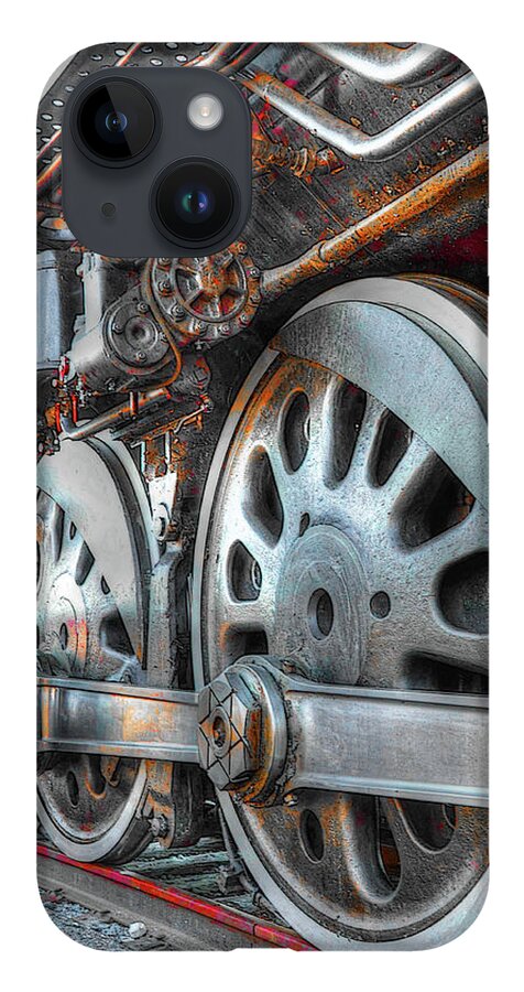 Train Wheels iPhone 14 Case featuring the photograph Big Boy Power by Randall Dill