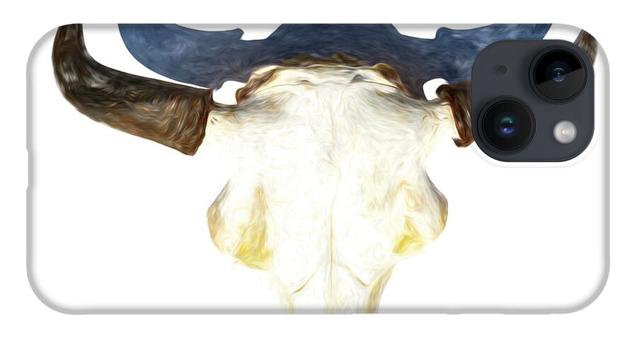 Kansas iPhone 14 Case featuring the photograph Bison Skull 003 by Rob Graham