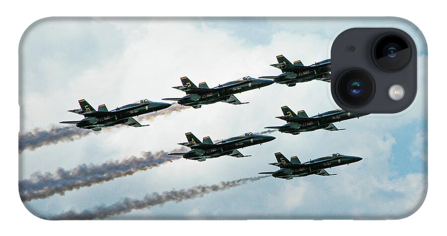 Blue Angels iPhone 14 Case featuring the photograph Blue Angels by Minnie Gallman