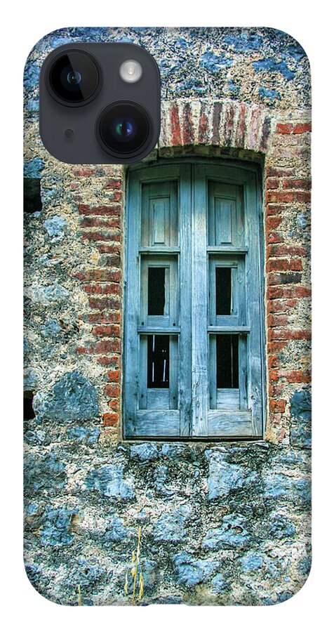 Window iPhone 14 Case featuring the photograph Blue Window by Leslie Struxness