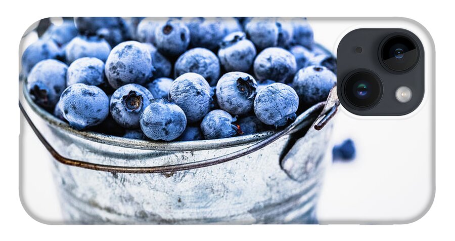 Lifestyles iPhone 14 Case featuring the photograph Blueberries by Deimagine