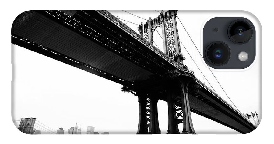 Lower Manhattan iPhone 14 Case featuring the photograph Bridges by Blackwaterimages