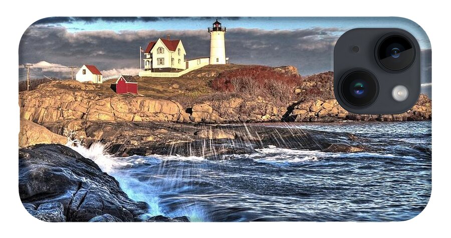 Cape Neddick Lighthouse iPhone 14 Case featuring the photograph Cape Neddick by Steve Brown