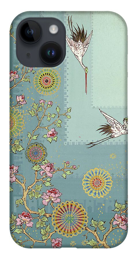  iPhone 14 Case featuring the painting Ceiling Design, Union League by George Herzog