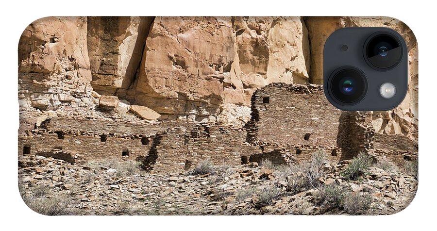 Pueblo Cultures iPhone 14 Case featuring the photograph Chacoan Great House, Chaco Canyon, NM by Segura Shaw Photography
