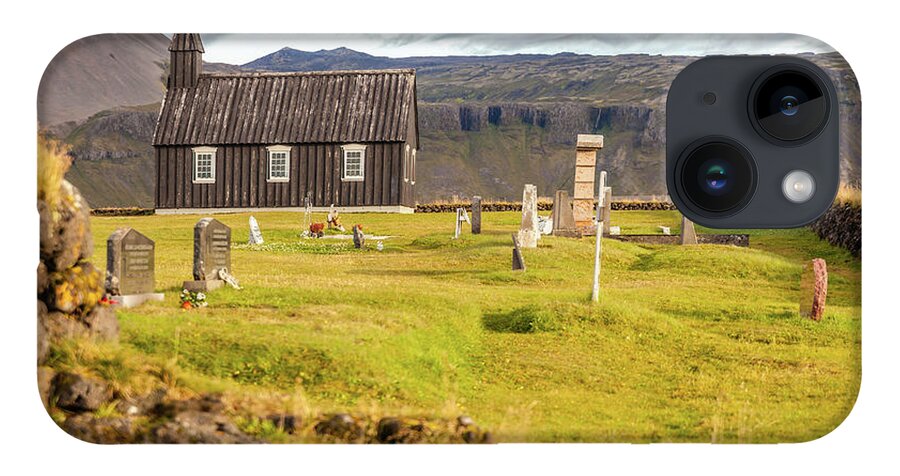 Church iPhone Case featuring the photograph Church Cemetery of Iceland by David Letts