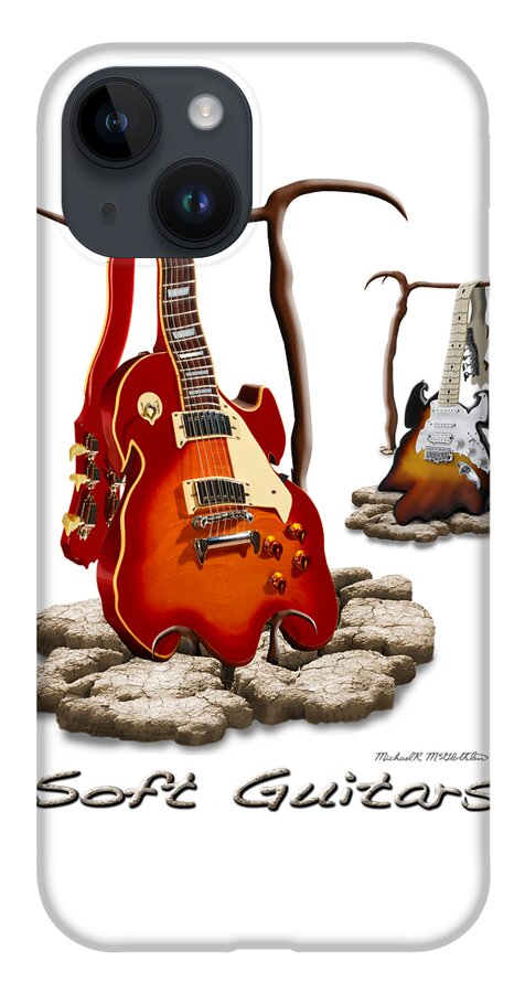 T-shirt iPhone 14 Case featuring the photograph Classic Soft Guitars by Mike McGlothlen