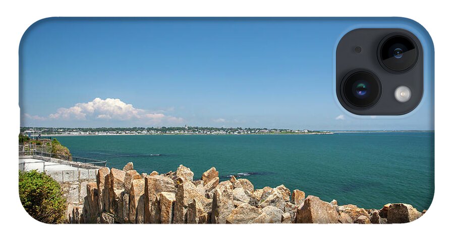 Estock iPhone 14 Case featuring the digital art Cliff Walk, Newport, Ri by Lumiere