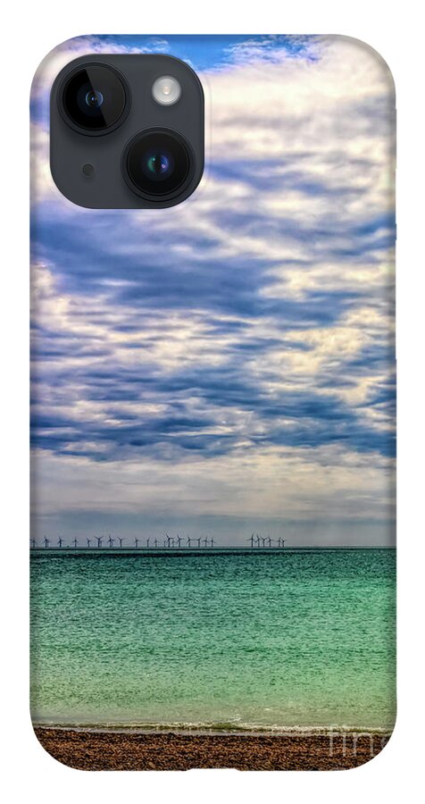 Britain iPhone Case featuring the photograph Clouds over Worthing Beach by Roslyn Wilkins