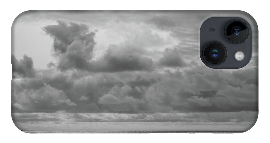 Beach iPhone 14 Case featuring the photograph Cloudy Morning Rough Waves by Steve Stanger