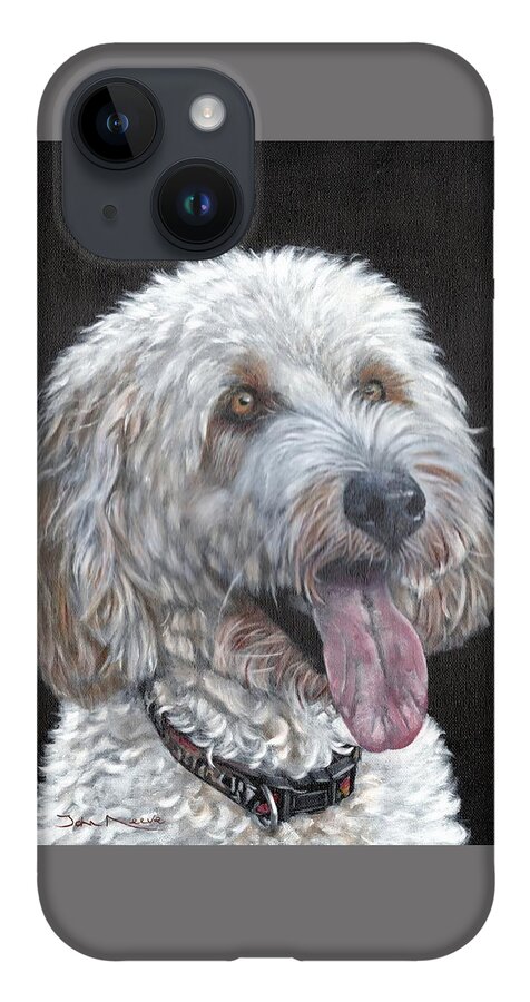 Cockapoo iPhone Case featuring the painting Cockapoo by John Neeve