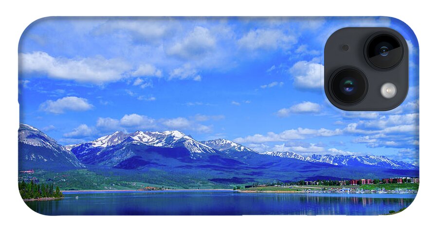Colorado iPhone 14 Case featuring the photograph Colorado Mountains behind Lake Dillon by Tim Kathka