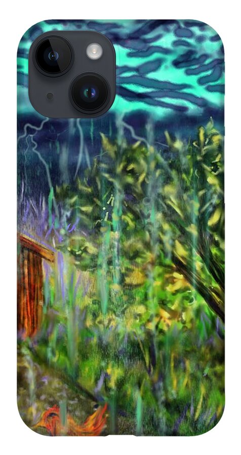 Country iPhone Case featuring the digital art Country Storm by Angela Weddle