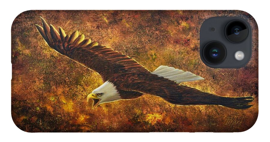 Eagle iPhone Case featuring the painting Cry of the heart by Lynne Pittard
