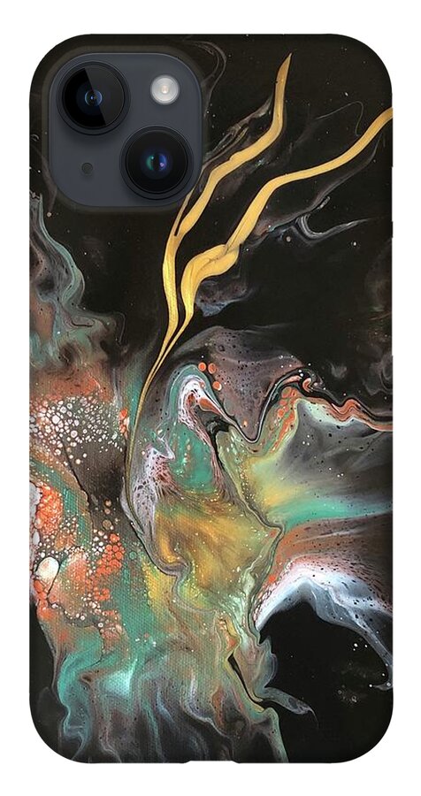 Acrylic iPhone 14 Case featuring the painting Culmination by Christy Sawyer