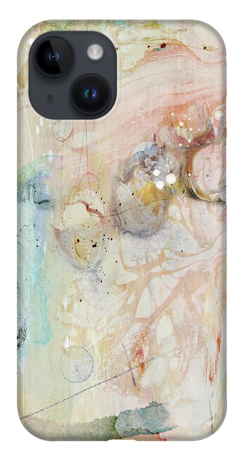 Abstract iPhone Case featuring the mixed media Dancing With Venus by Karen Lynch